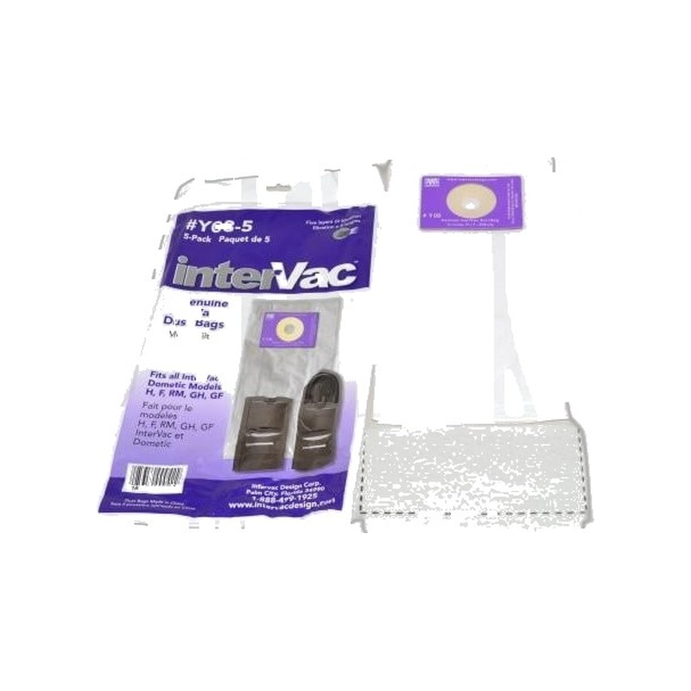 Intervac Garage Vacuum Paper Bags - 5 Pack