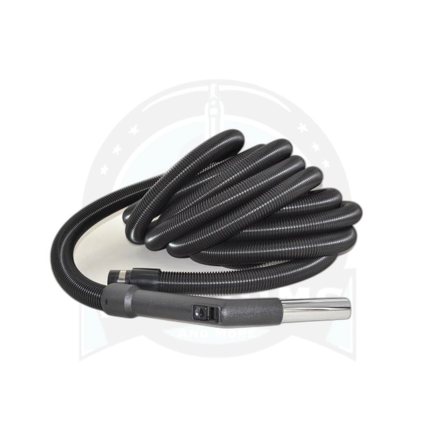 Universal Central Vacuum Hose 30-Foot Crushproof Black - Fit All - Fit All