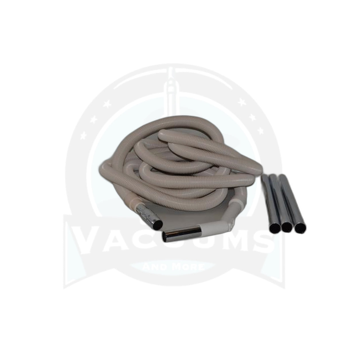 Central Vacuum Garage Kit - 30 Foot White Hose with Tools, Fits Nutone, Titan T3