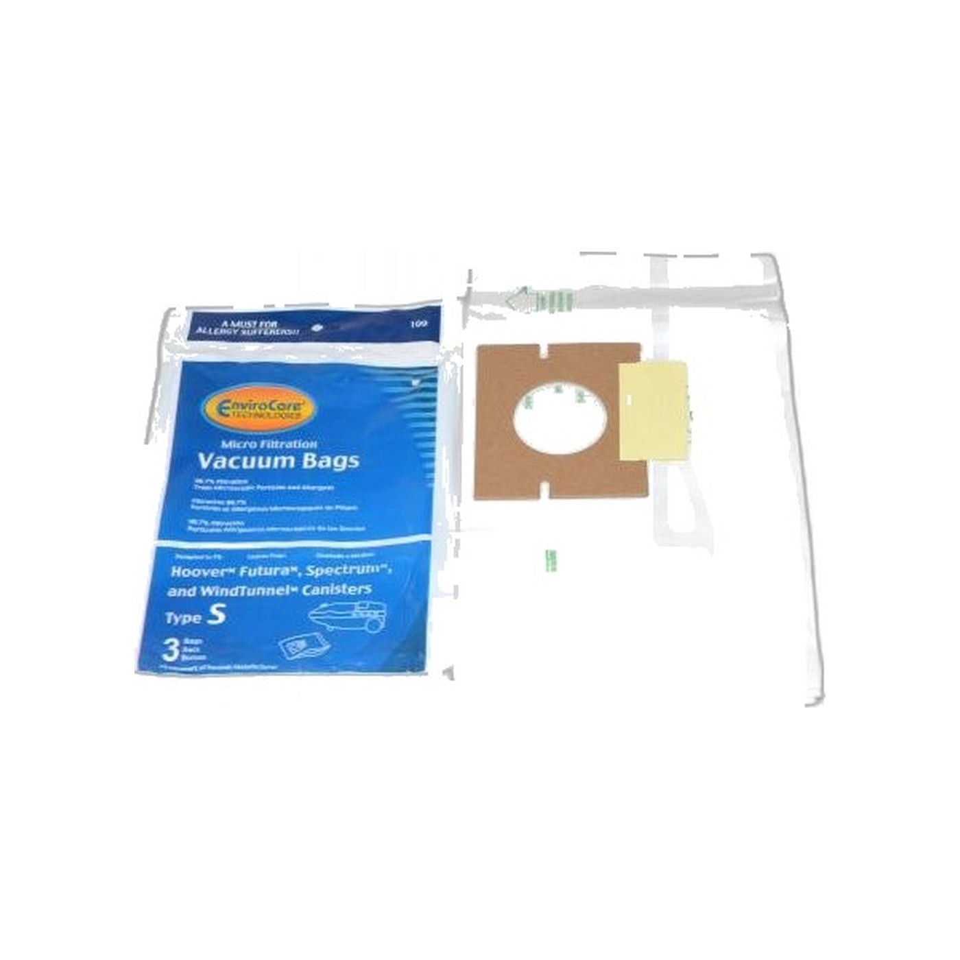 Hoover S Canister Micro Paper Bags - 3 Pack - Fits Oreck Venture/SK30080