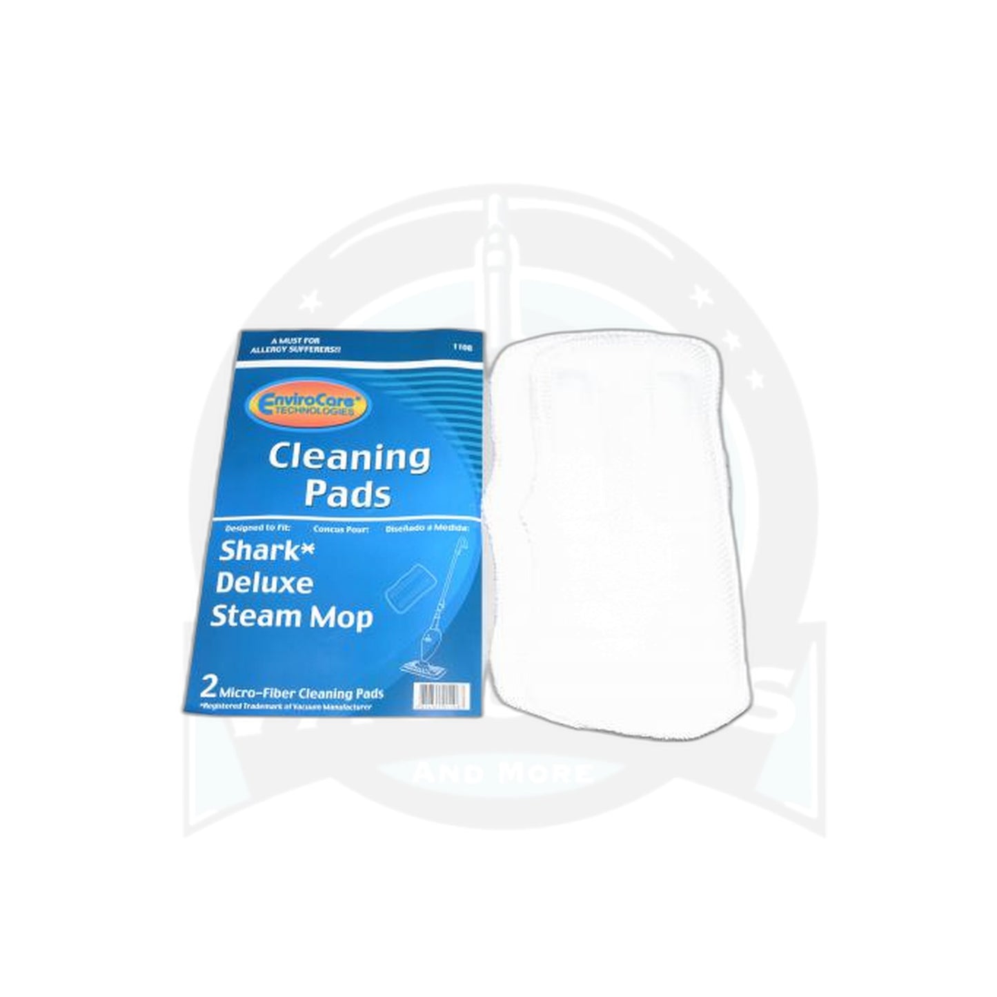 Shark Deluxe Steam Mop Replacement Pads XT3101 (2-Pack) - Shark
