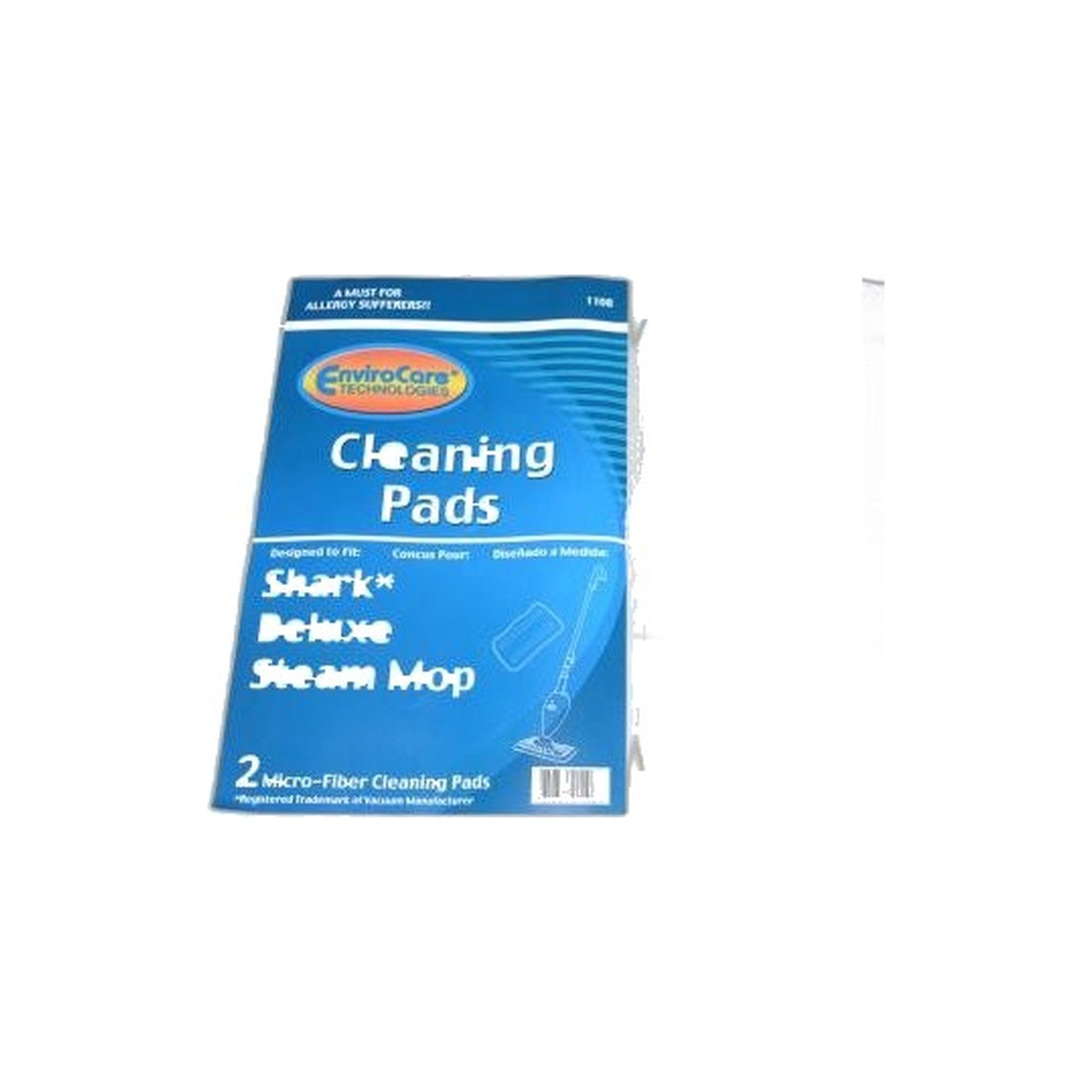 Shark Deluxe Steam Mop Replacement Pads XT3101 (2-Pack)