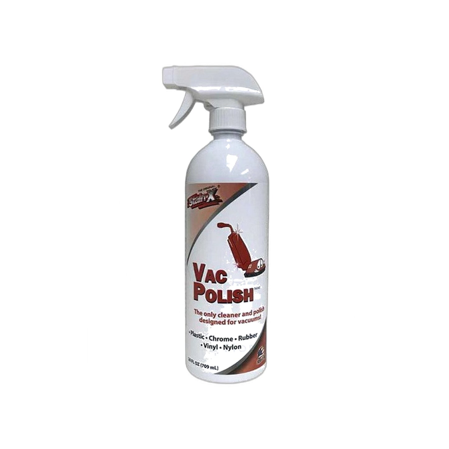 Stain-X Vac Polish 24 oz Spray - Plastic, Chrome, Rubber & Vinyl Shine