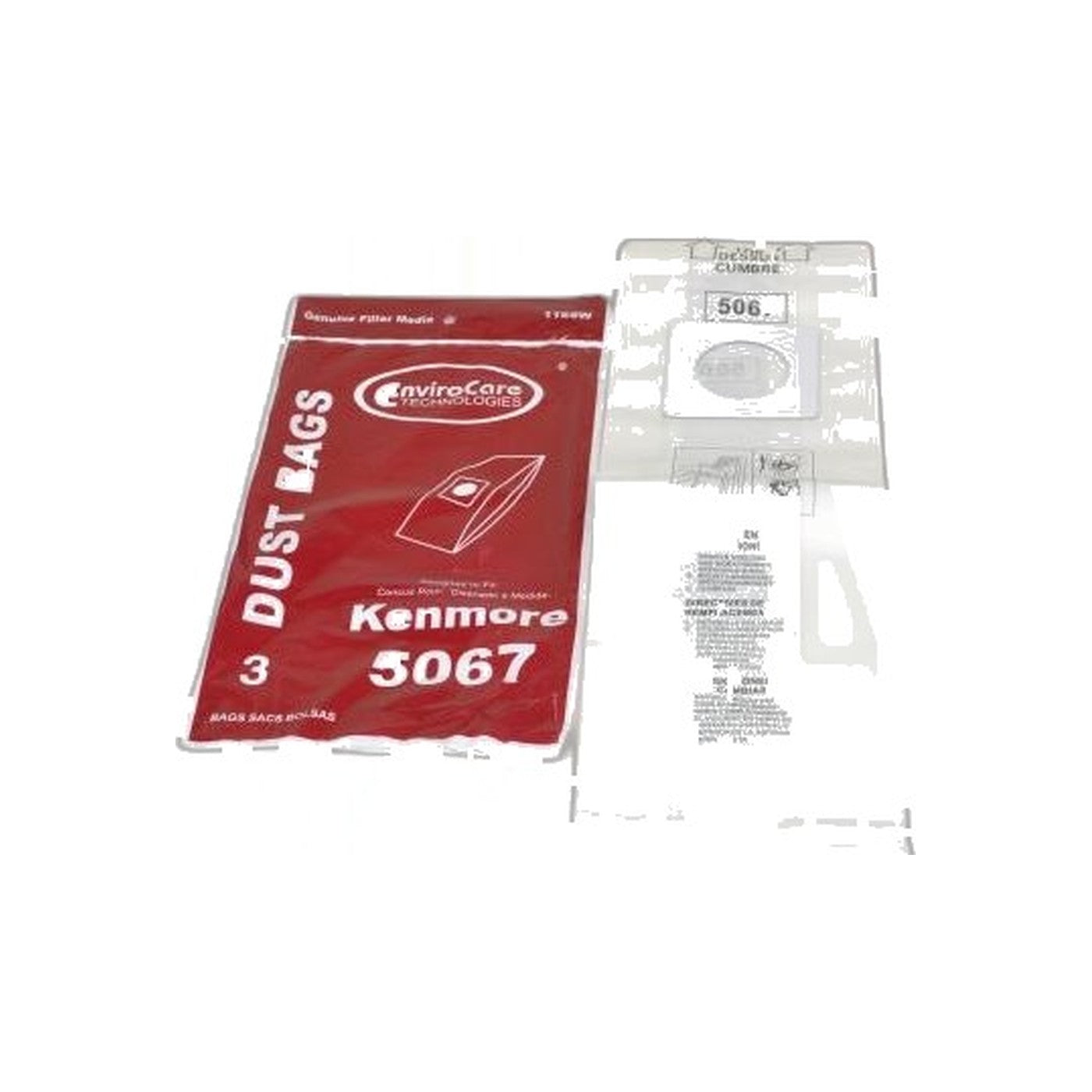 Upright Paper Bags - Kenmore 5067/5067-8 - 3 Pack - Type X