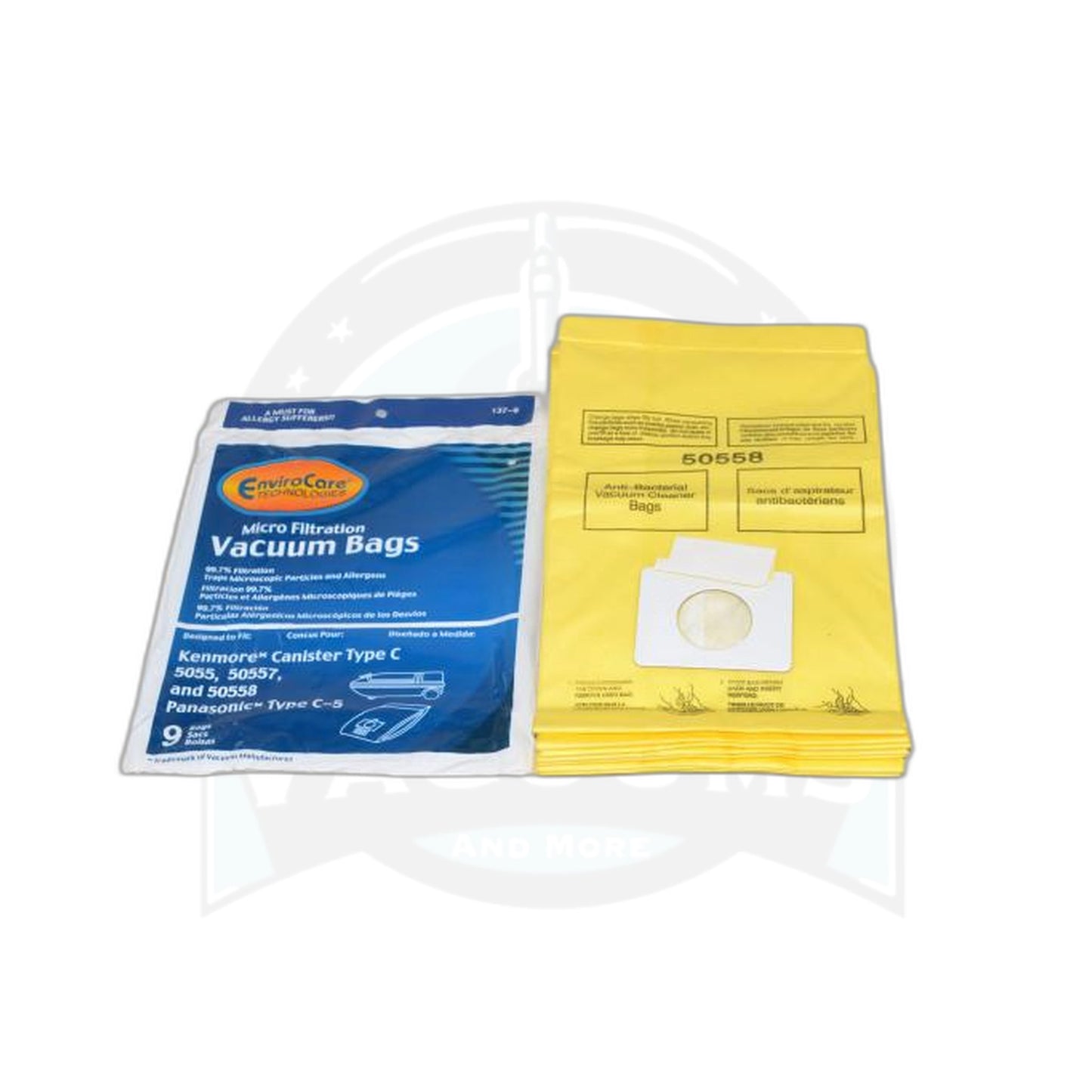 Kenmore Type C / Panasonic Type C-5 Micro Paper Bags - 9-Pack - Kenmore