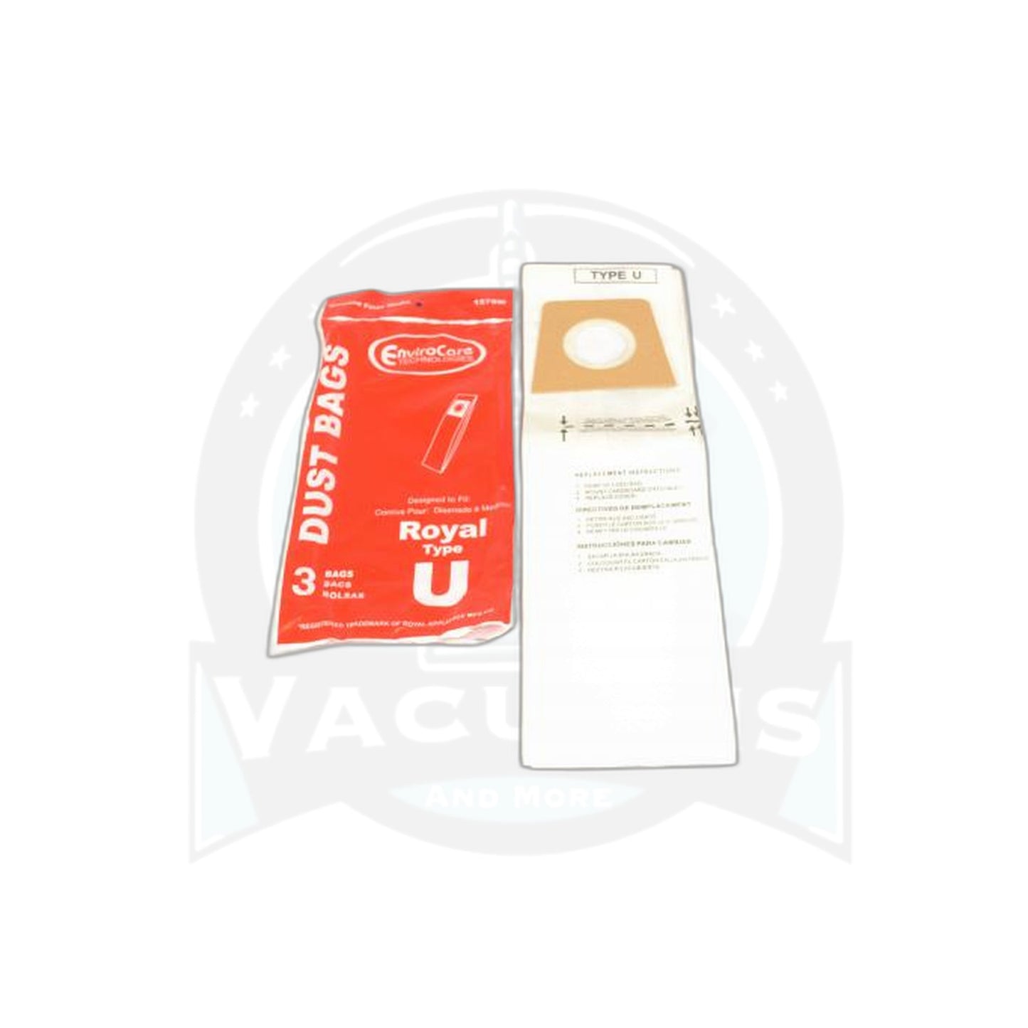 Dirt Devil Type U Upright Paper Bags (3-Pack) - Dirt Devil