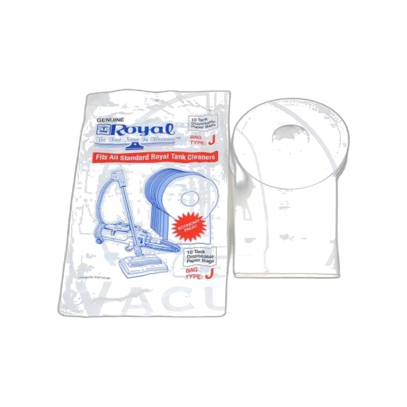 Royal Pony Type J Paper Bags - 10 Pack