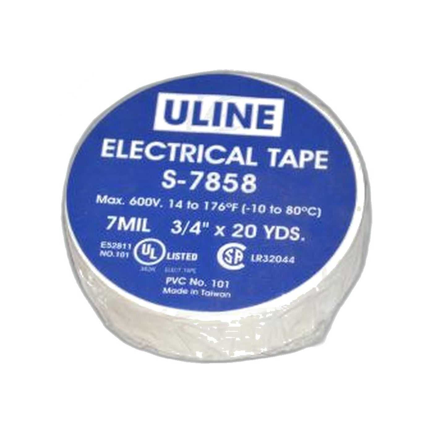 White Electrical Tape 3/4 Inch by 60 Feet 7 Mil - Shop Supply