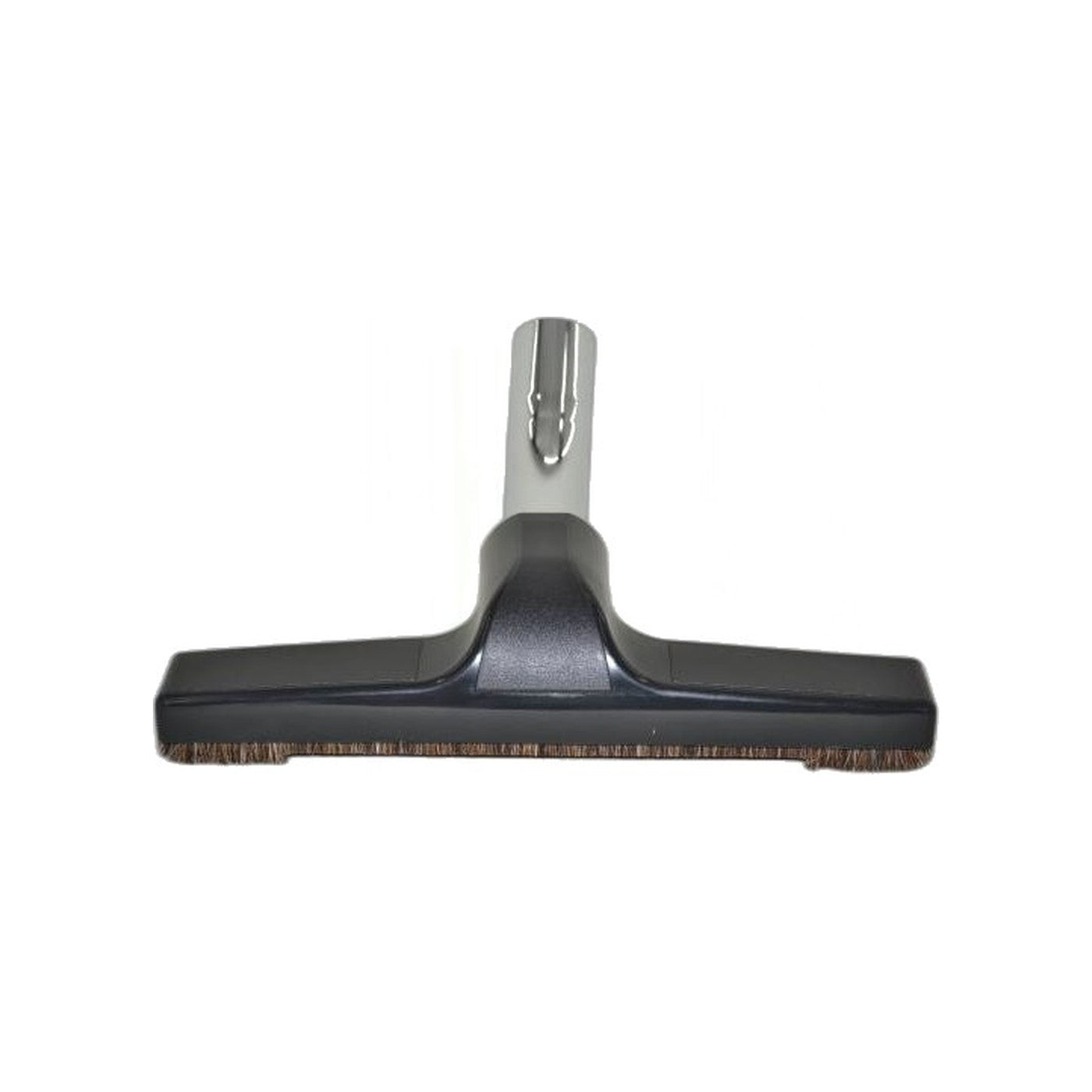 Horsehair Floor Brush with Metal Elbow - Black, 10"