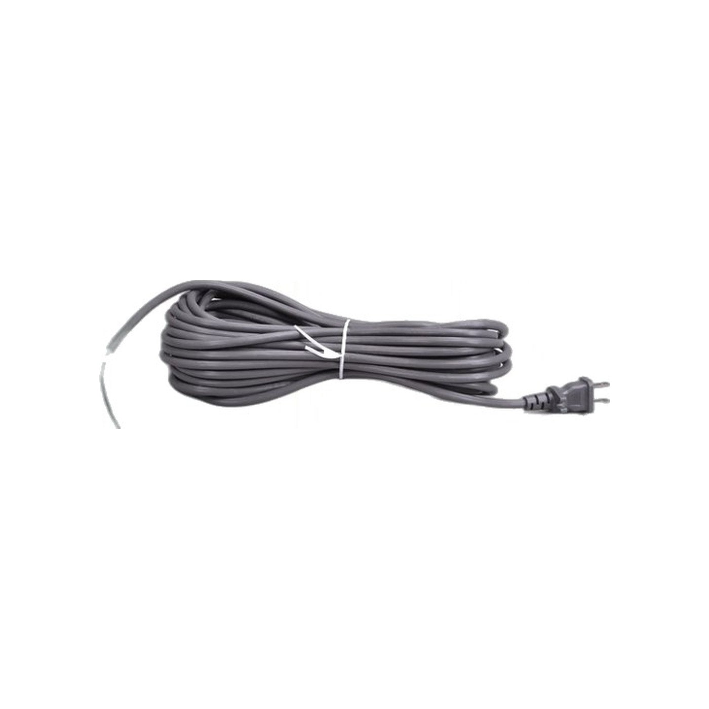 Power Cord, 40 ft., 17-2, Gray with Grip Male Plug