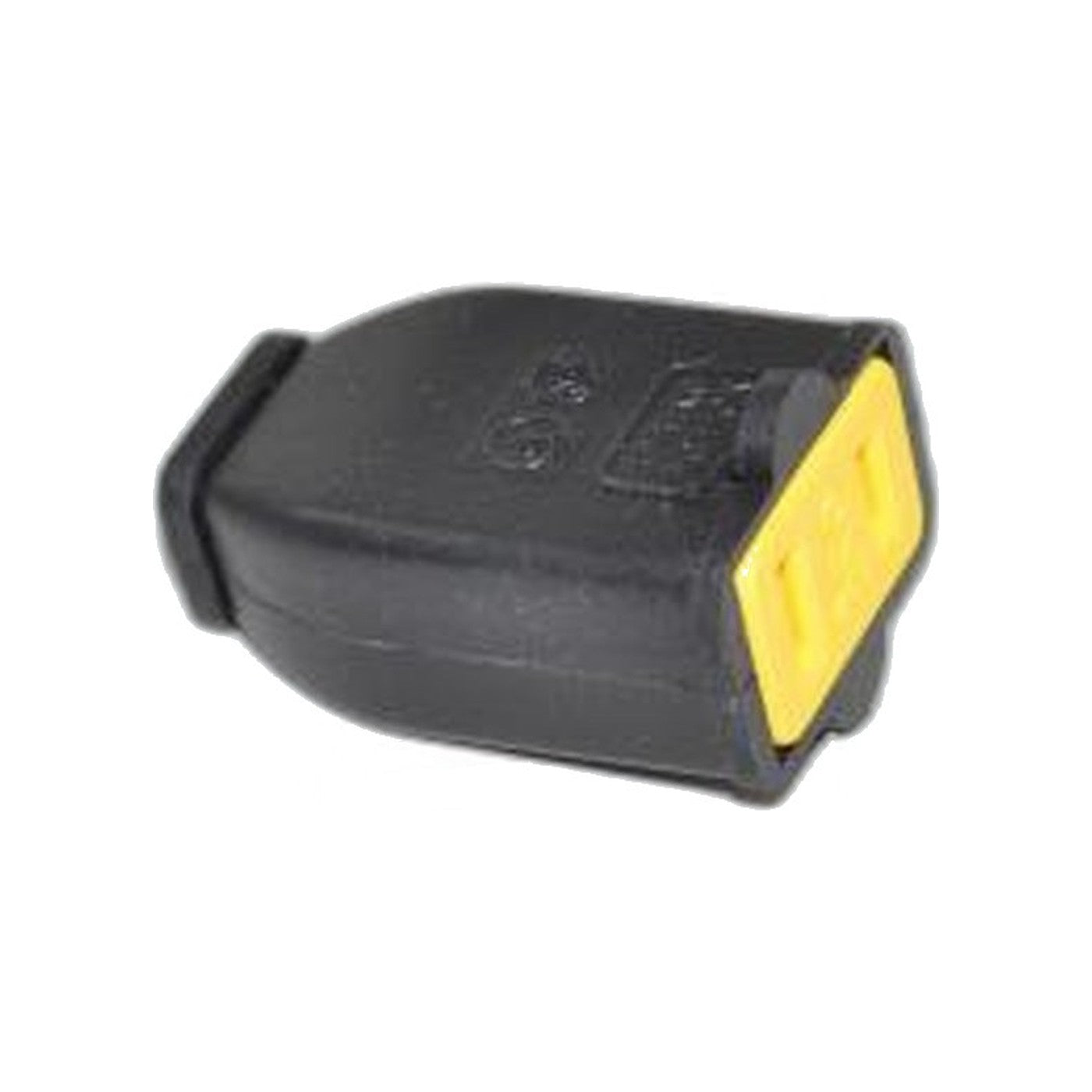 Female 2-Prong Plug Black - Vacuum Cord Repair Replacement