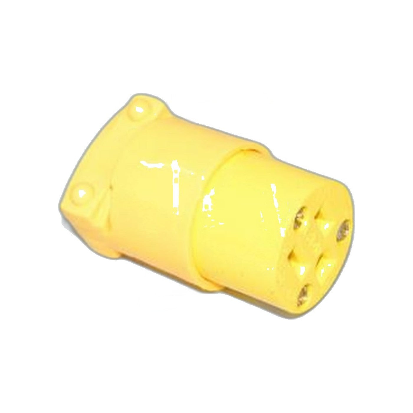 Heavy Duty 3-Prong Female Plug - Yellow Cooper Brand Commercial