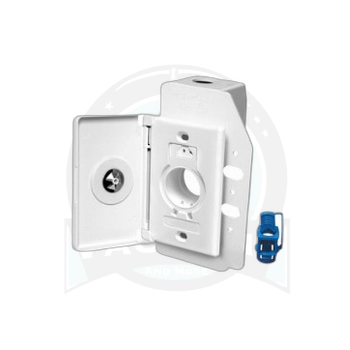 Hayden SuperValve Side-Opening 110V Central Vacuum Inlet, White