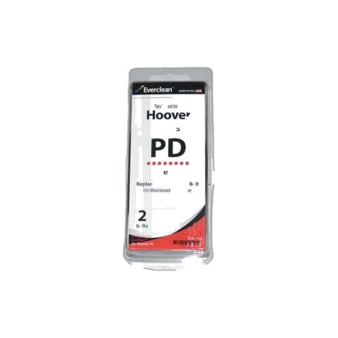 Hoover WindTunnel Power Drive Flat Belt, 2-Pack