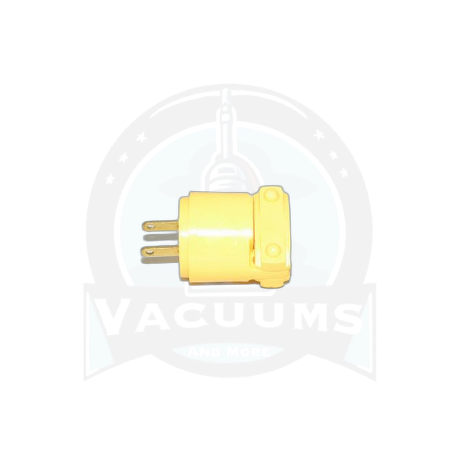 Cooper 4862 Commercial Grade 2-Wire Male Plug - Yellow, 15A/125V - Vacuums and More