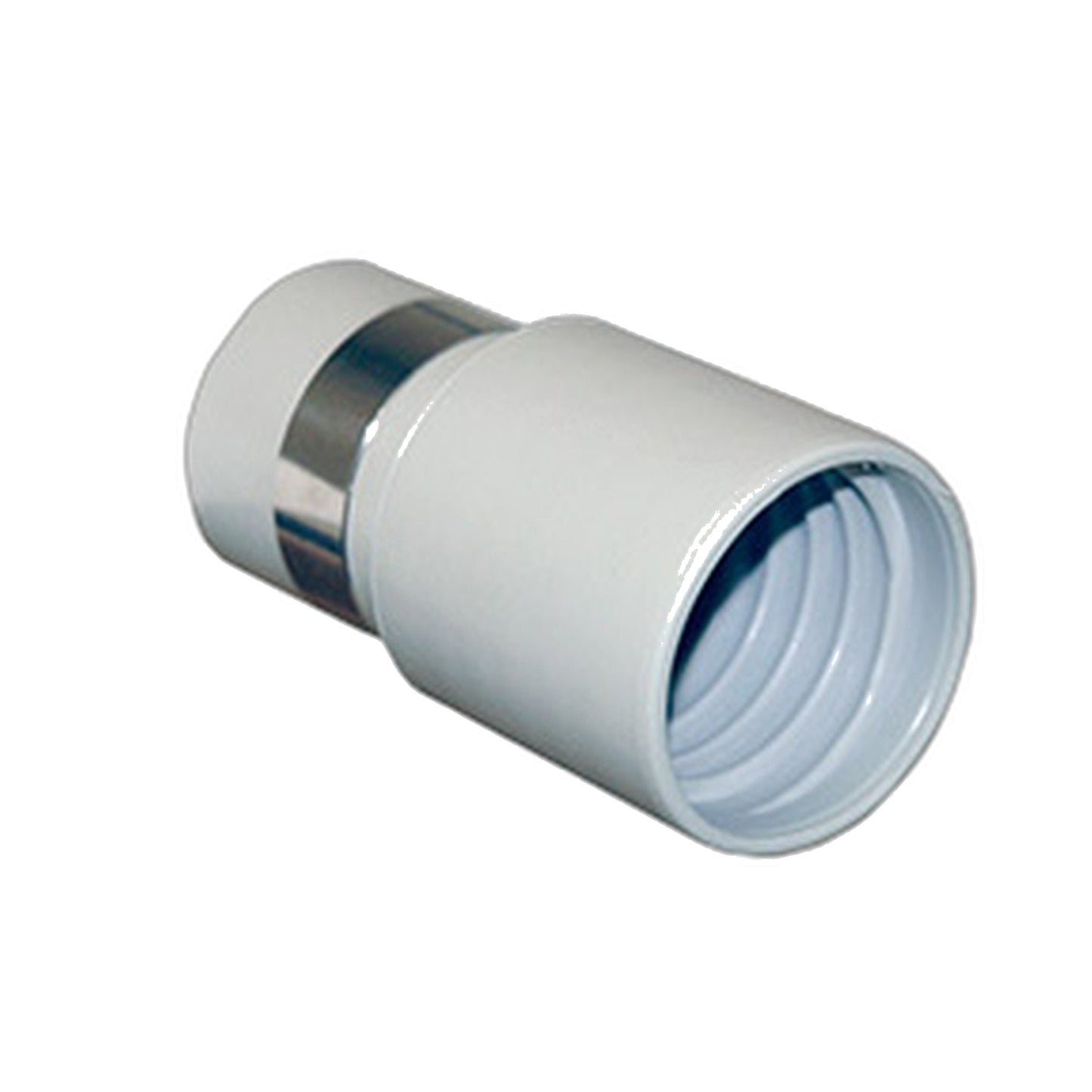 1-1/4" Metal-Banded Central Vacuum Hose Cuff, Pearl (Non-Swivel)
