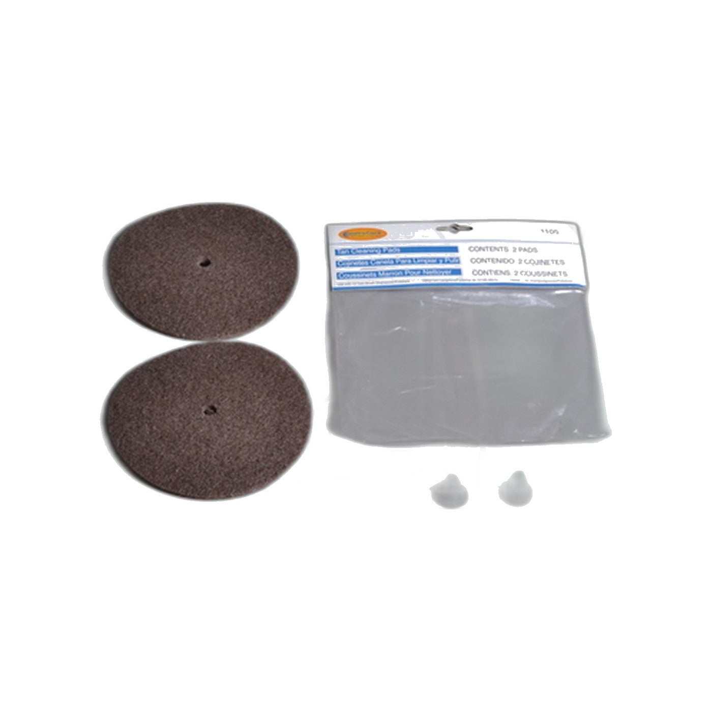 Tan Scrubbing Pads with Pad Holder - Fits All Floor Polishers (Small Hole)