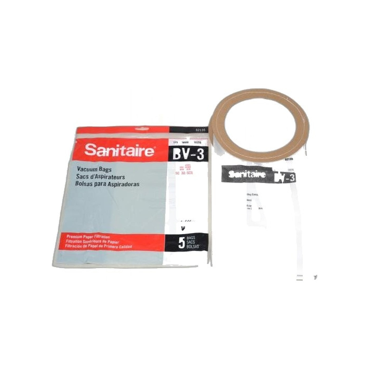 Sanitaire SC-530 / SC535 Backpack BV-3 Paper Bags - Pack of 5