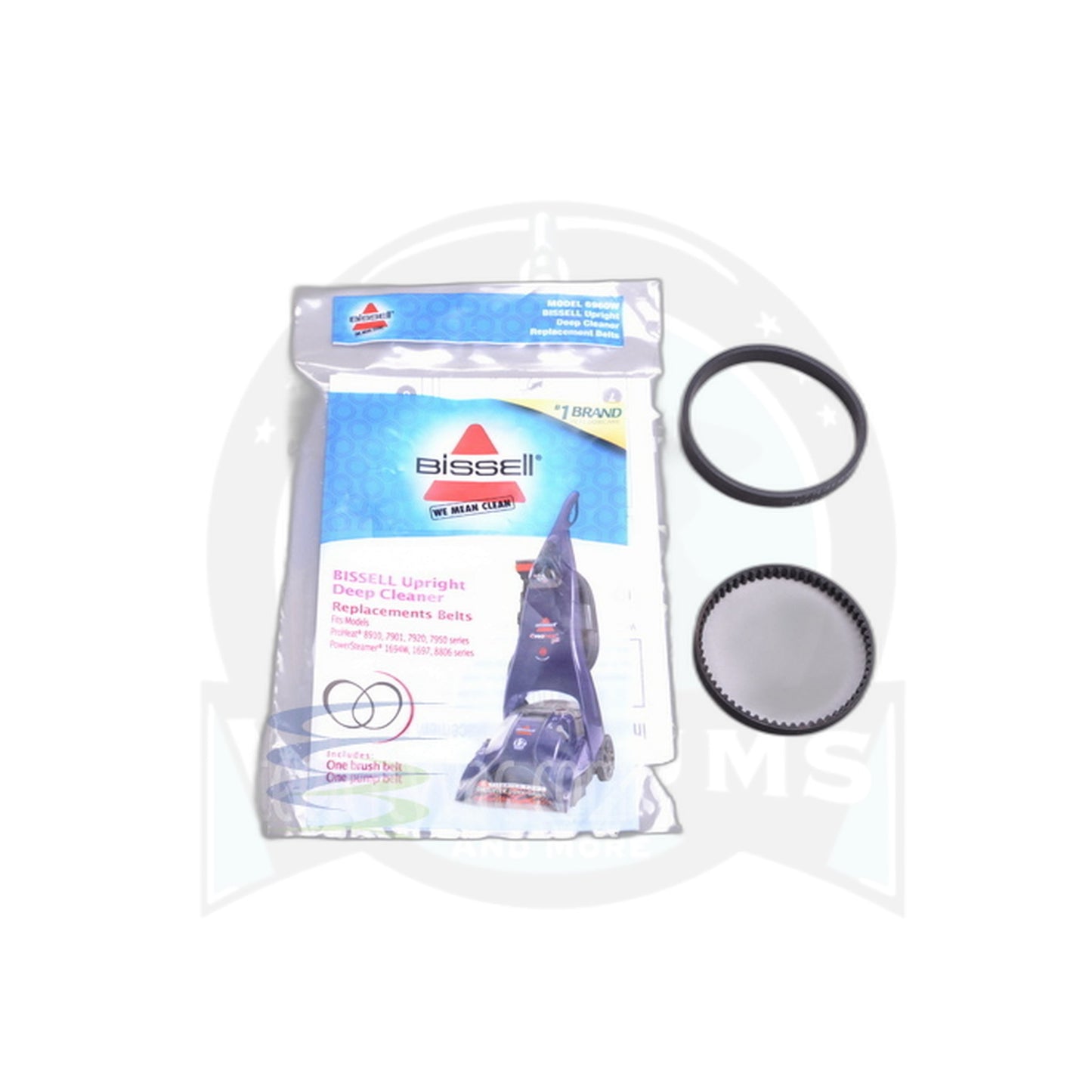Bissell ProHeat Belt Accessory Pack - 1 Flat & 1 Geared Belt - Bissell