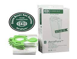 Filter Bag Box FELIX and DART (27-piece carton), 8 bags with caps - SEBO