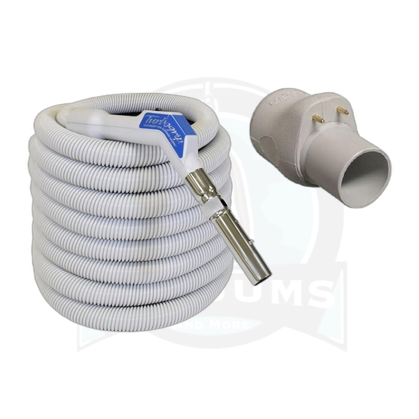 VacuFlo Turbo Grip 35 ft Low Volt Hose, Old-Style VF Button-Lock Wand