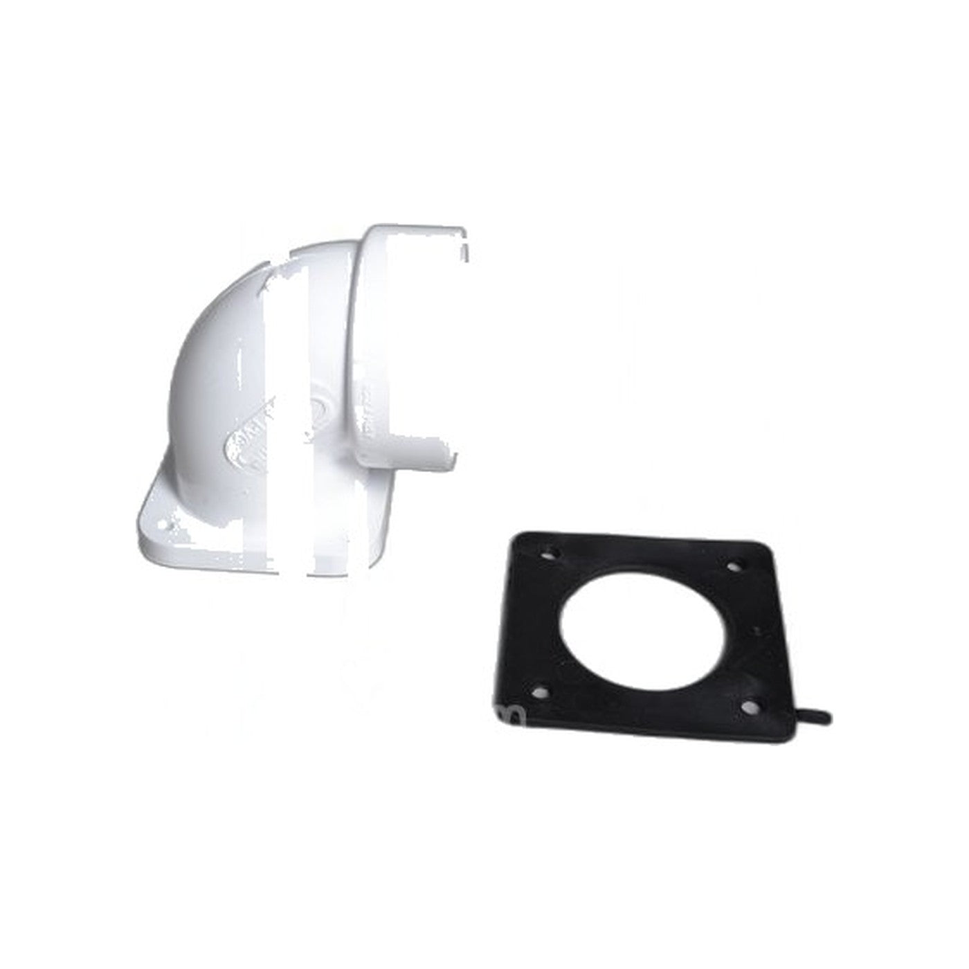 Flanged 90-Degree Short Elbow with Gasket - Central Vacuum Fitting
