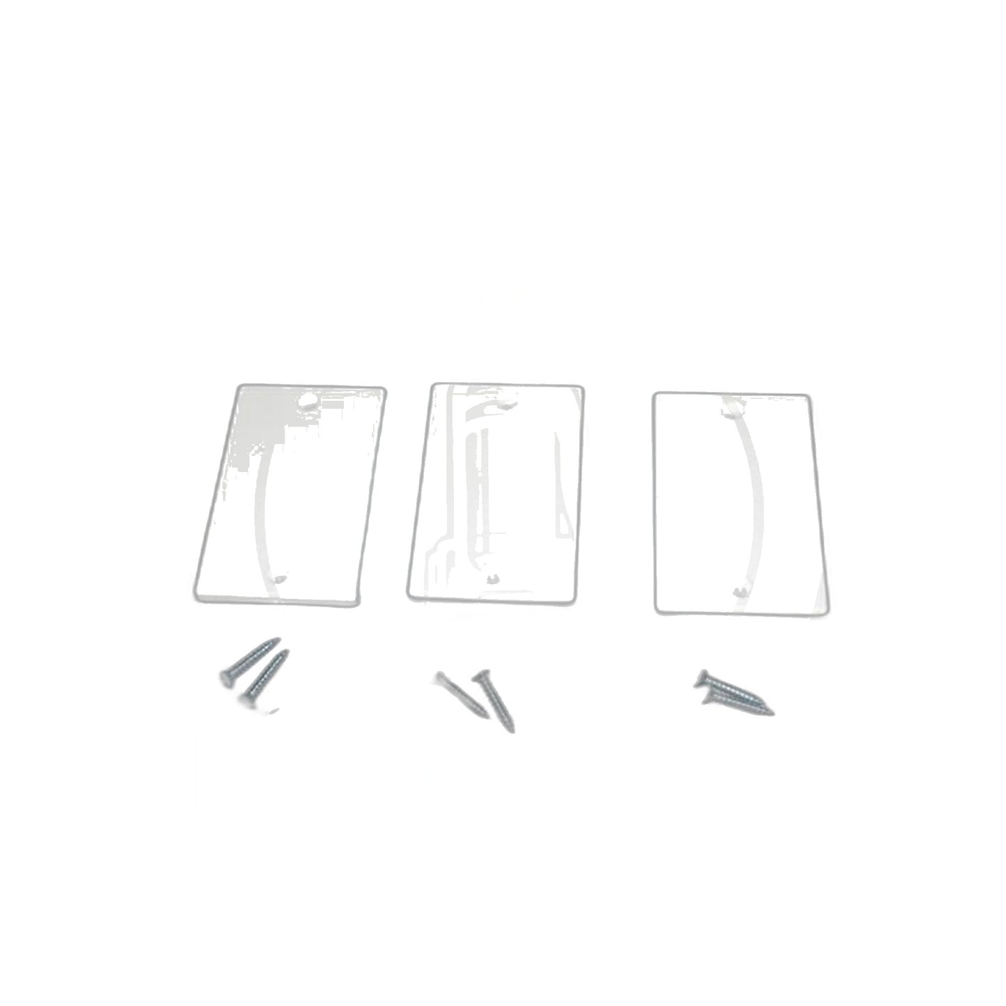 White Temporary Central Vacuum Inlet Covers - 3 Pack