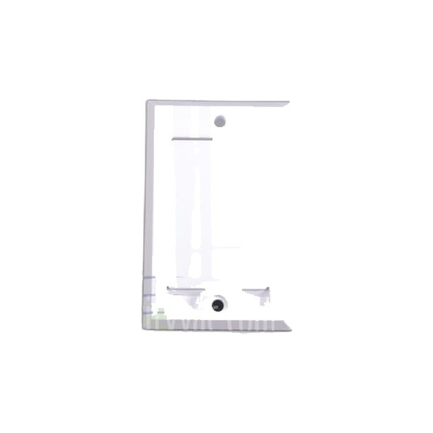 Central Vacuum Inlet Valve - White, Square Door, Low Voltage