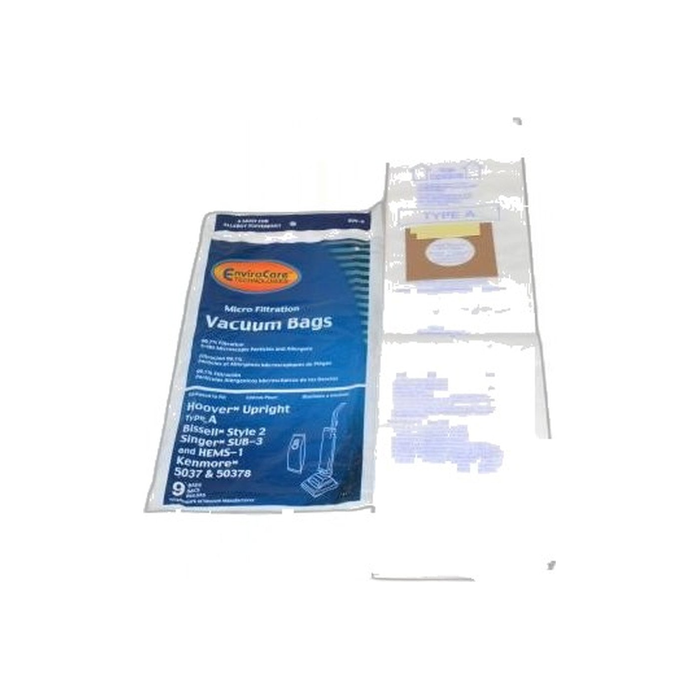 Hoover Style A Upright Vacuum Bags Micro Filtration - 9 Pack