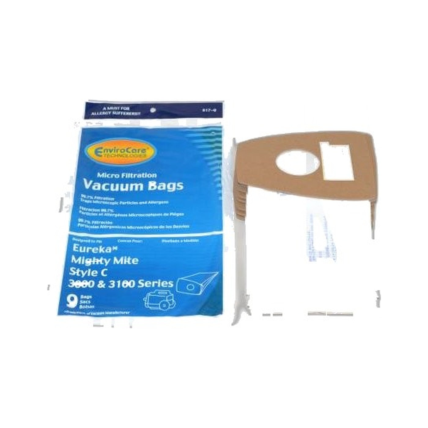 Eureka Type C Canister Micro Paper Bags - 9 Pack