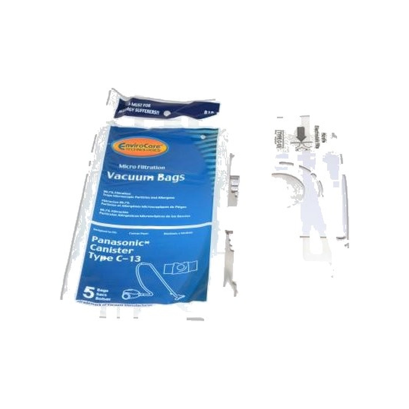 Paper Bags - Panasonic C-13, 5 Pack, MC-3900 Canister