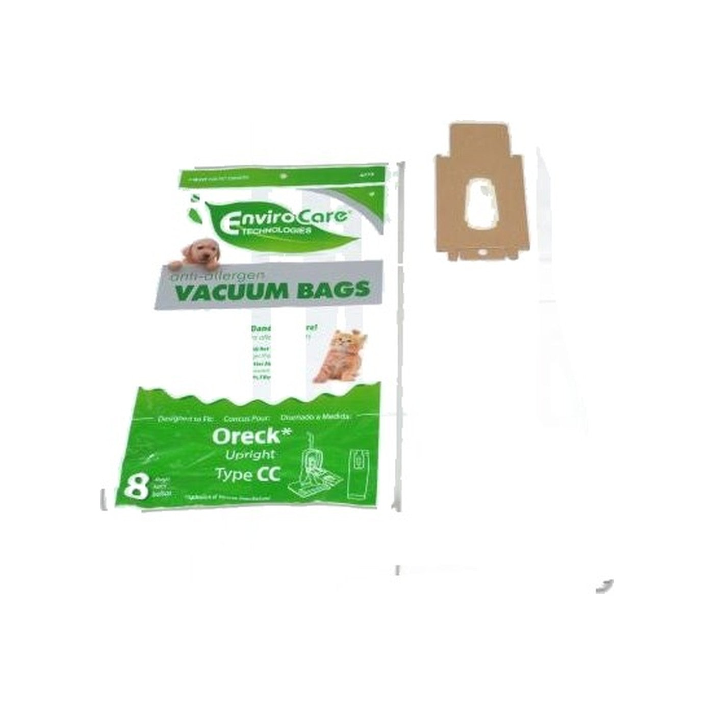 Oreck Cc Allergen Envirocare Paper Bags - 8 Pack