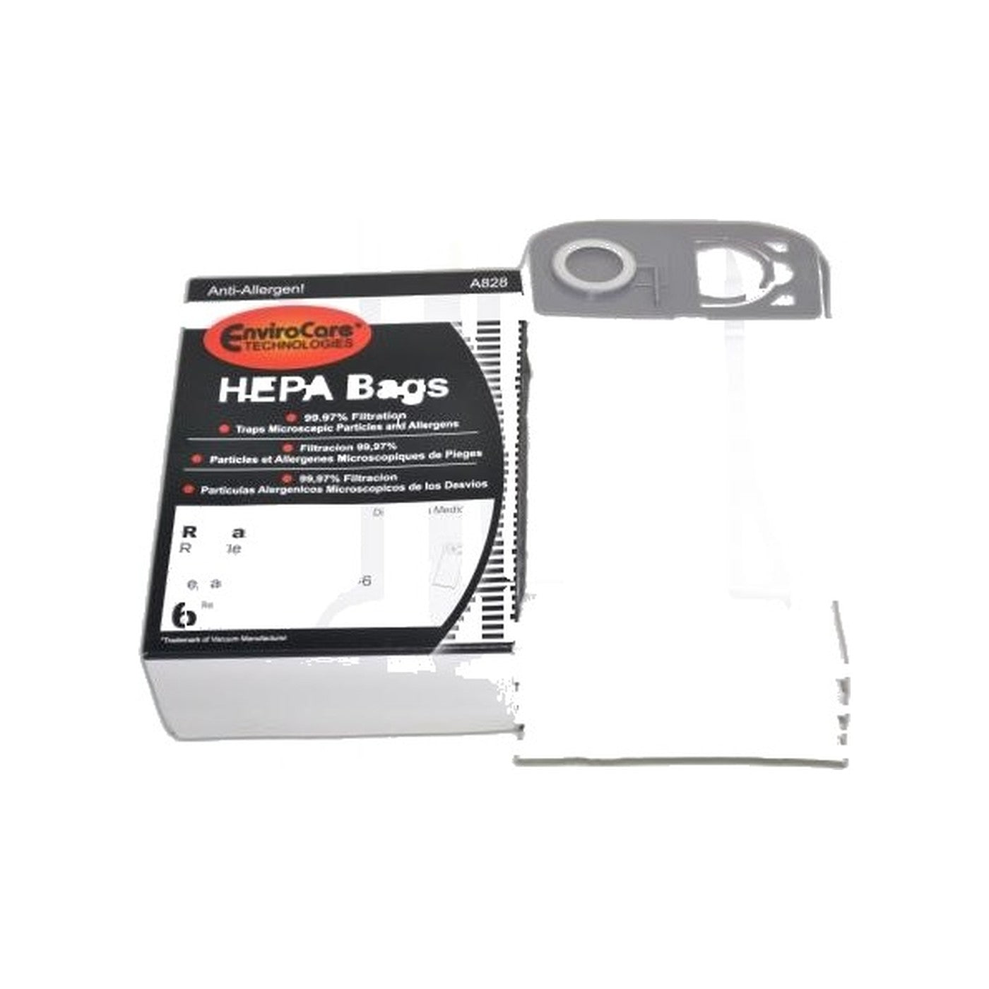 Riccar R25 Series Upright HEPA Paper Bags 6-Pack