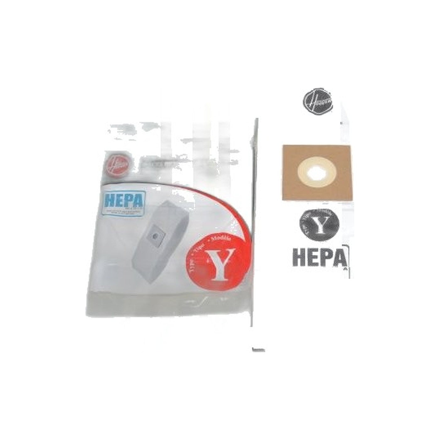 Hoover Y HEPA Paper Bags - 2 Pack - Pleated Windtunnel & T2 Series