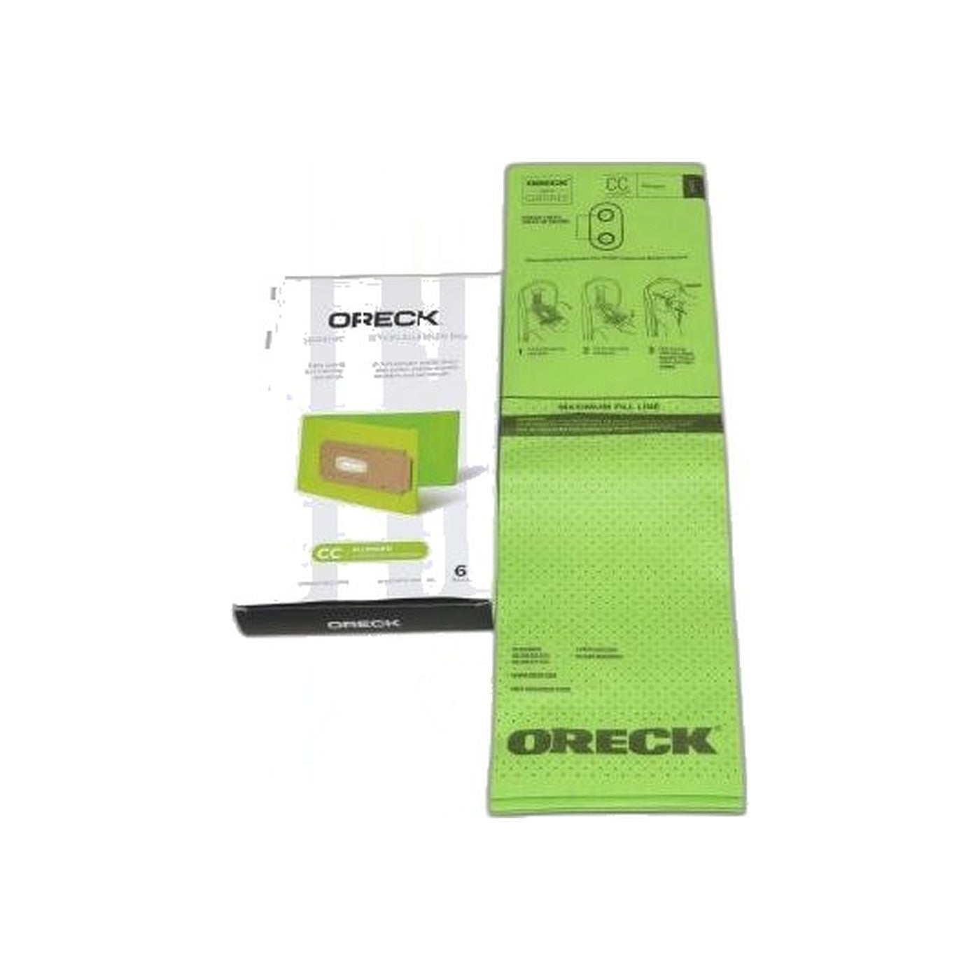 Oreck Saniseal Green Paper Bags-Cc - 6 Pack