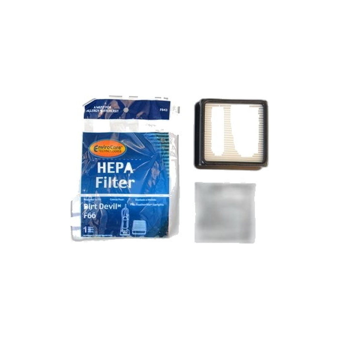 Dirt Devil F66 Bagless Upright Filter with Foam