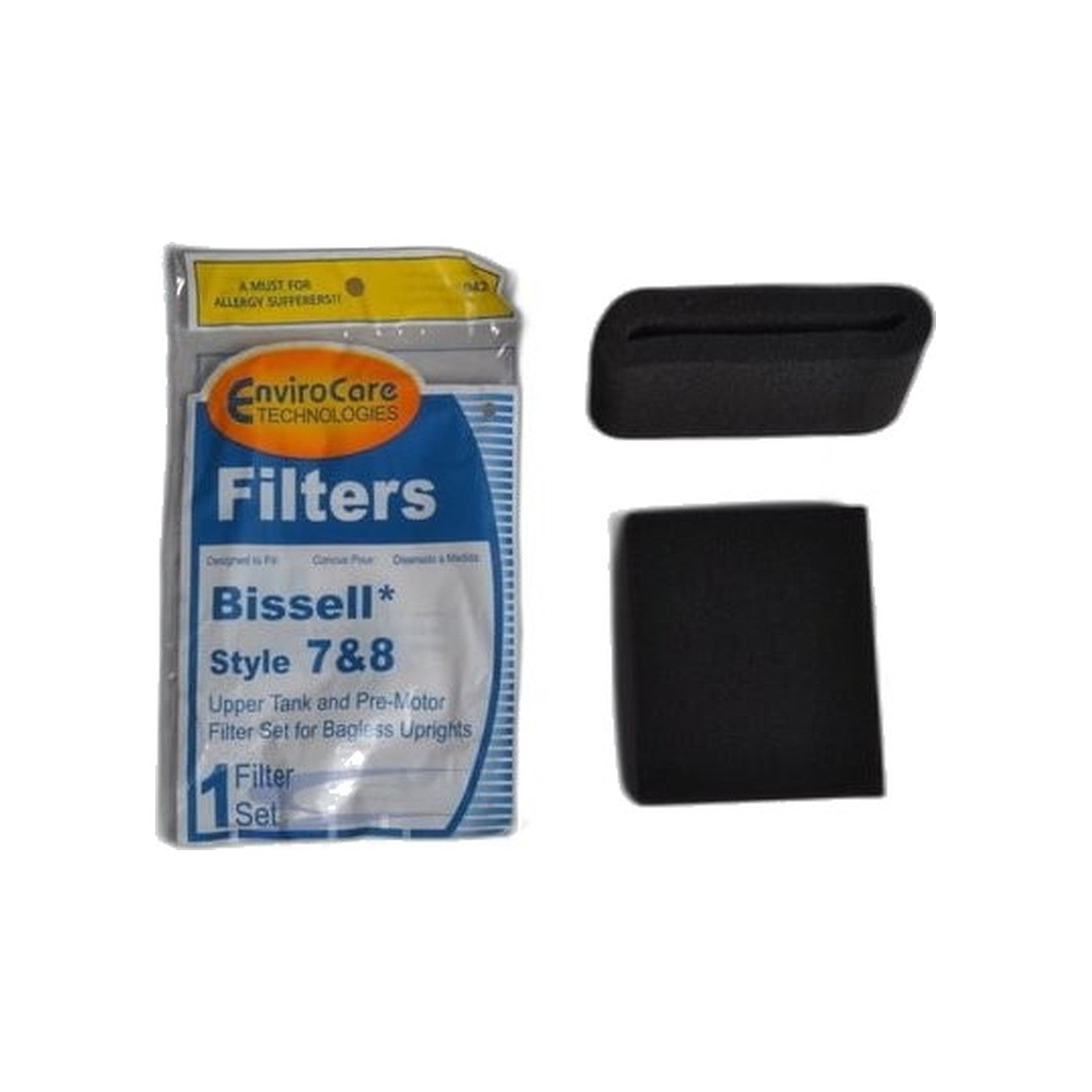 Bissell Foam Upright Filter - 7/8, 2 Pack - Upper Tank Filter & Pre Motor Filter Set