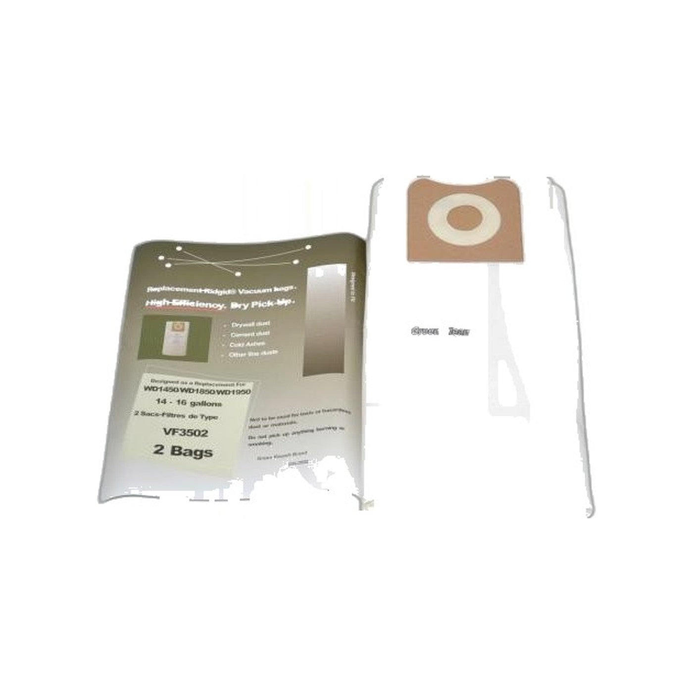 Fine Dust Collection Bags - Workshop/Ridgid 12-16 Gallon - 2 Pack