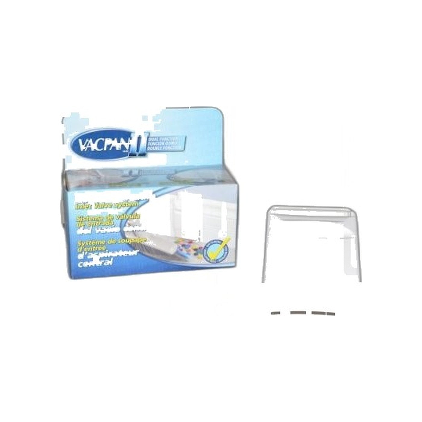 Vacuum Pan 2 - Baseboard Mount CV Inlet, White