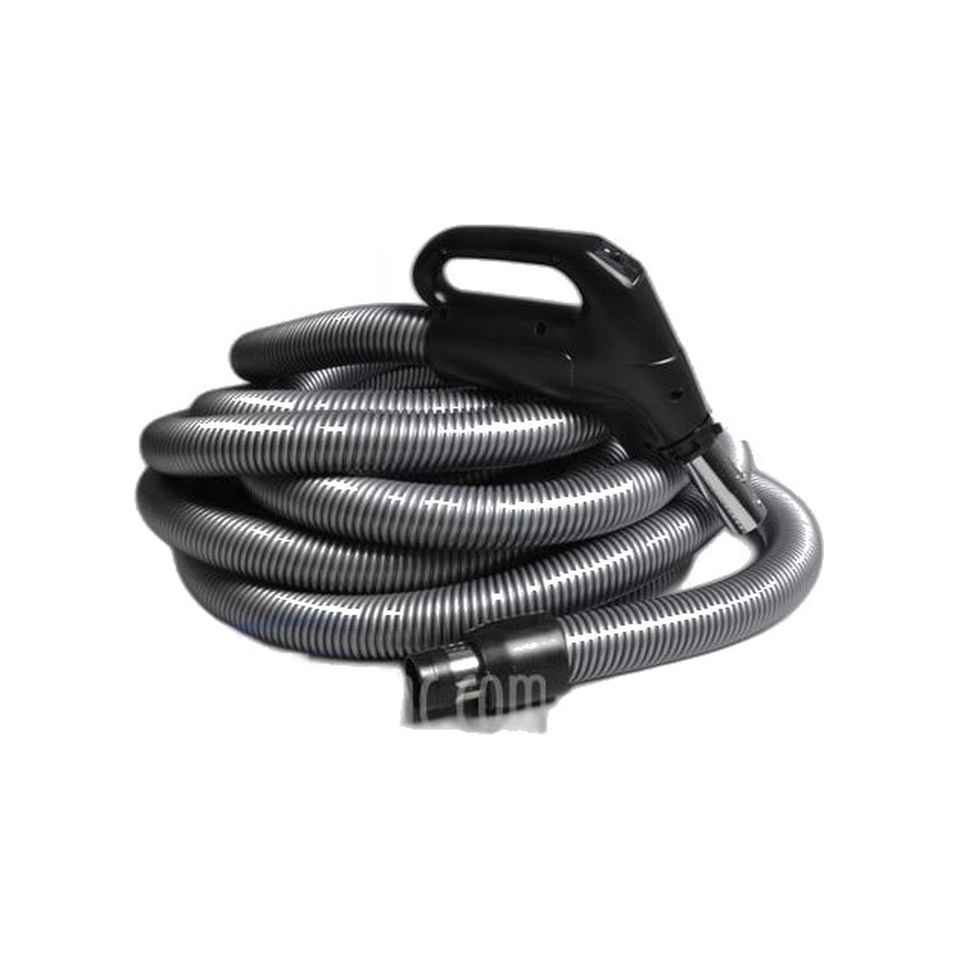 Wessel Werk 35 Ft Low Voltage Hose Assembly with Button and Gas Pump Grip - Black and Silver