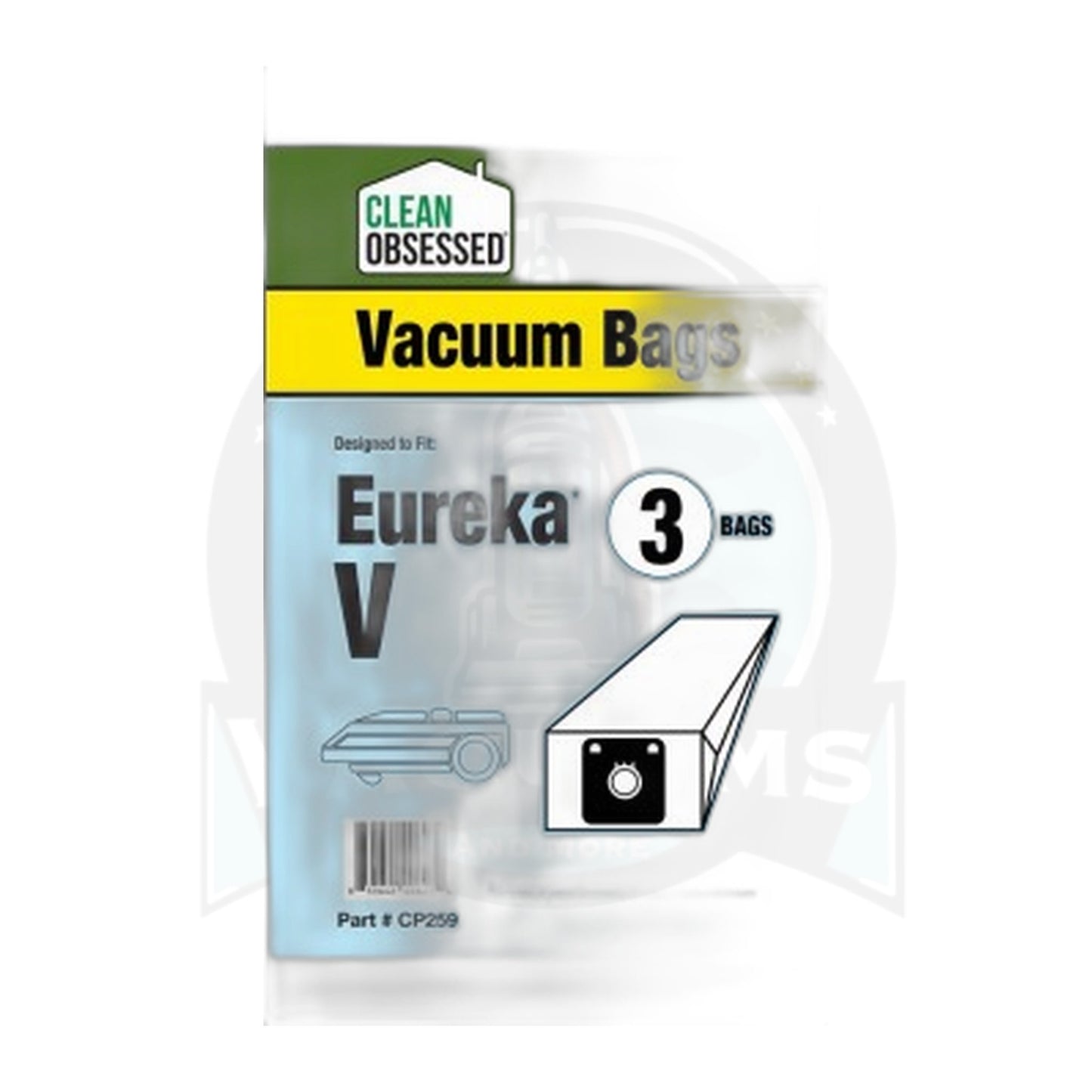 Clean Obsessed Eureka Type V Micro Paper Vacuum Bags, 3-Pack