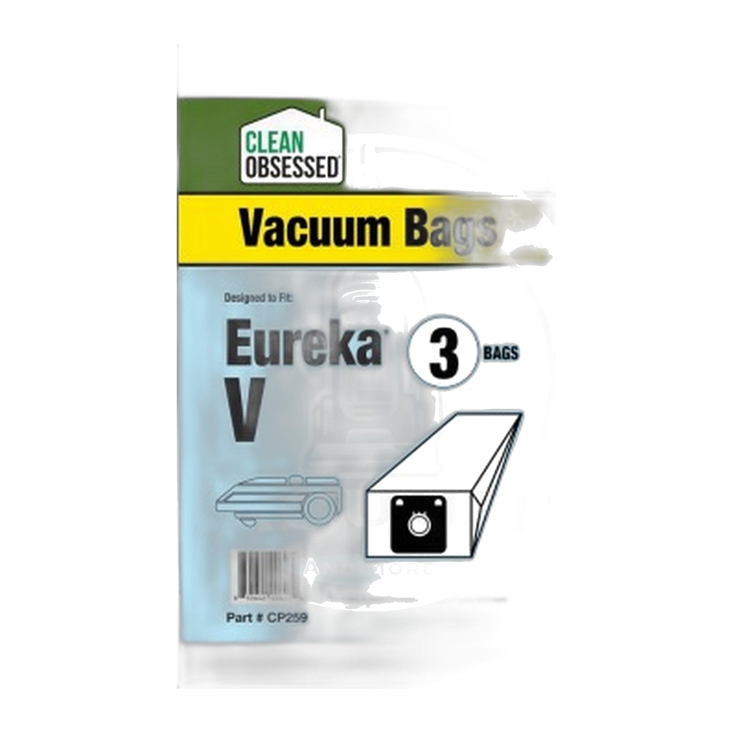 Clean Obsessed Eureka Type V Micro Paper Vacuum Bags, 3-Pack