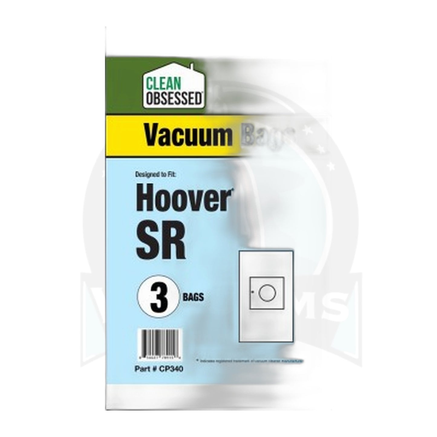 Clean Obsessed Hoover Type SR Micro Filtration Vacuum Bags, 3-Pack