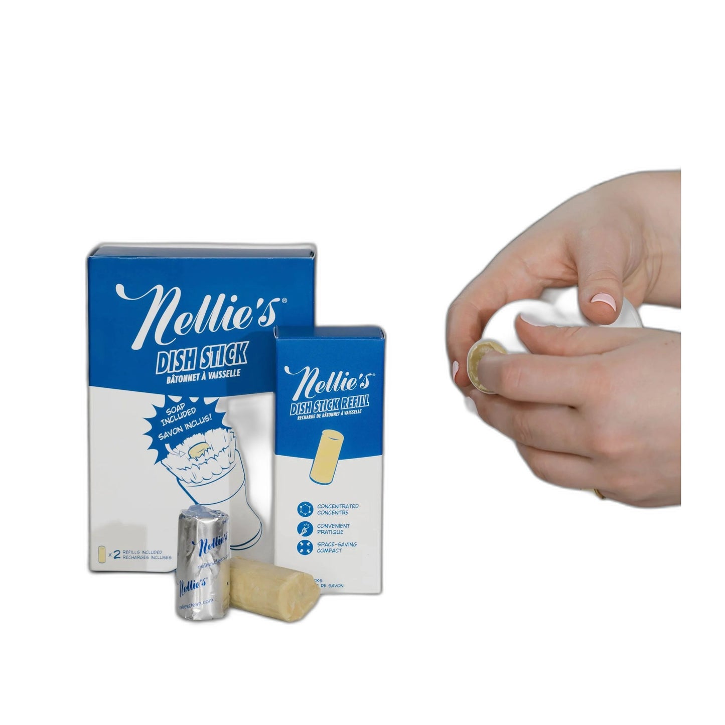 Nellie's Dish Stick Refill Soap, 5 Pack