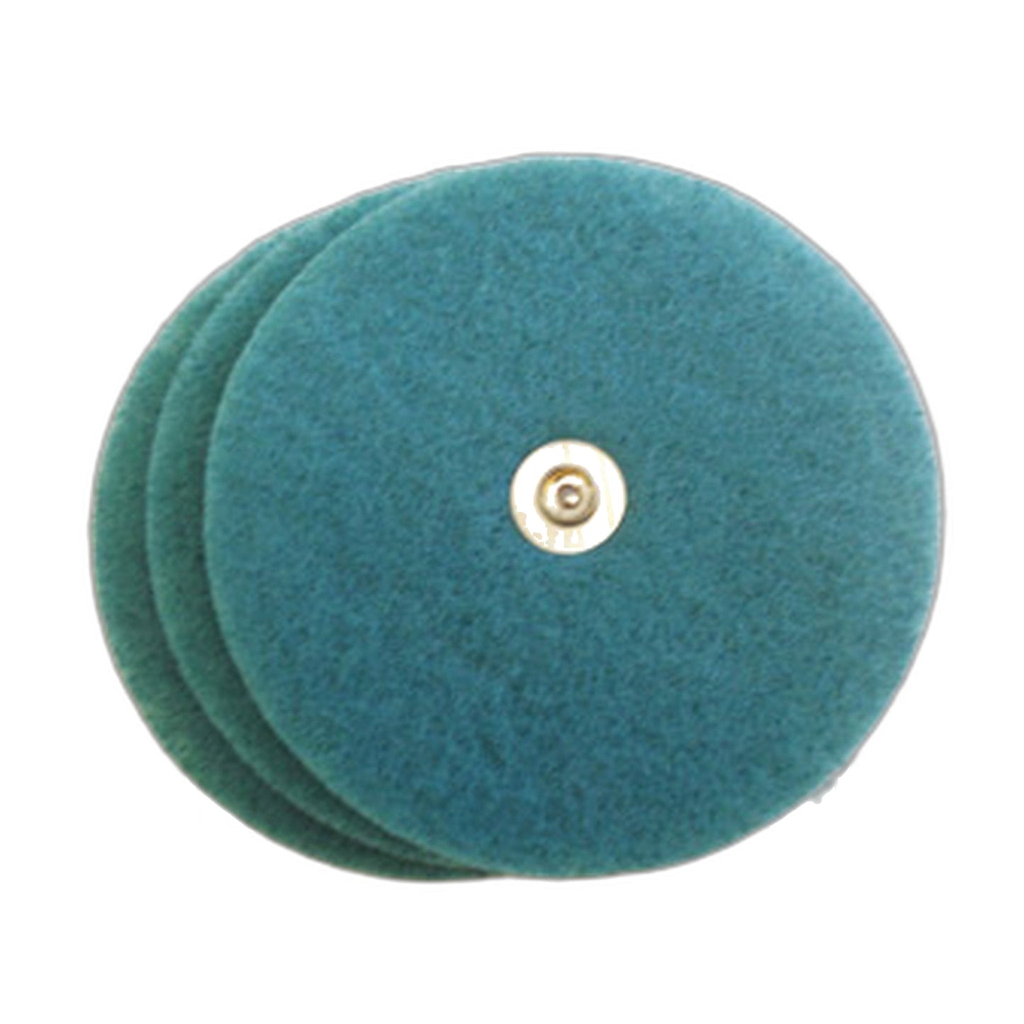Lux Scrubbie Pads 3-Pack Green with Metal Snap - Floor Polisher Pads