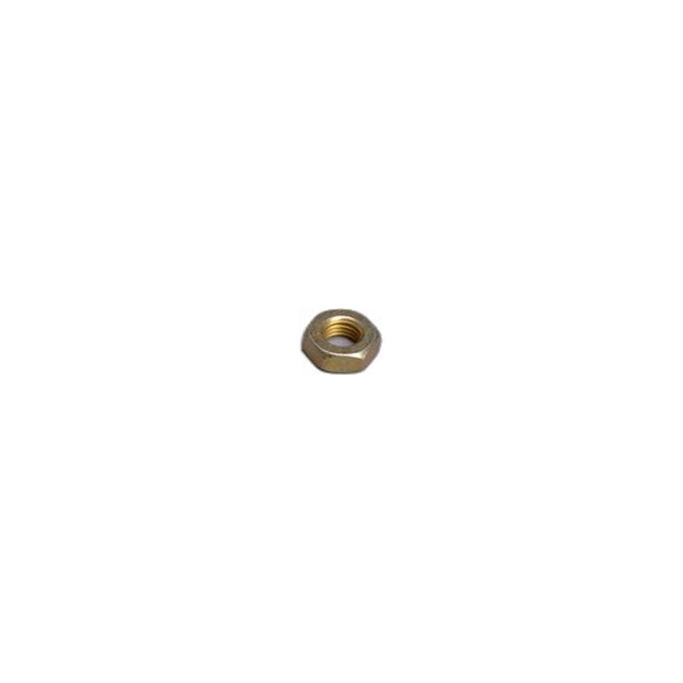 Oreck Fan Nut - 1/4 x 32, Yellow Chrome, Left-Hand Thread
