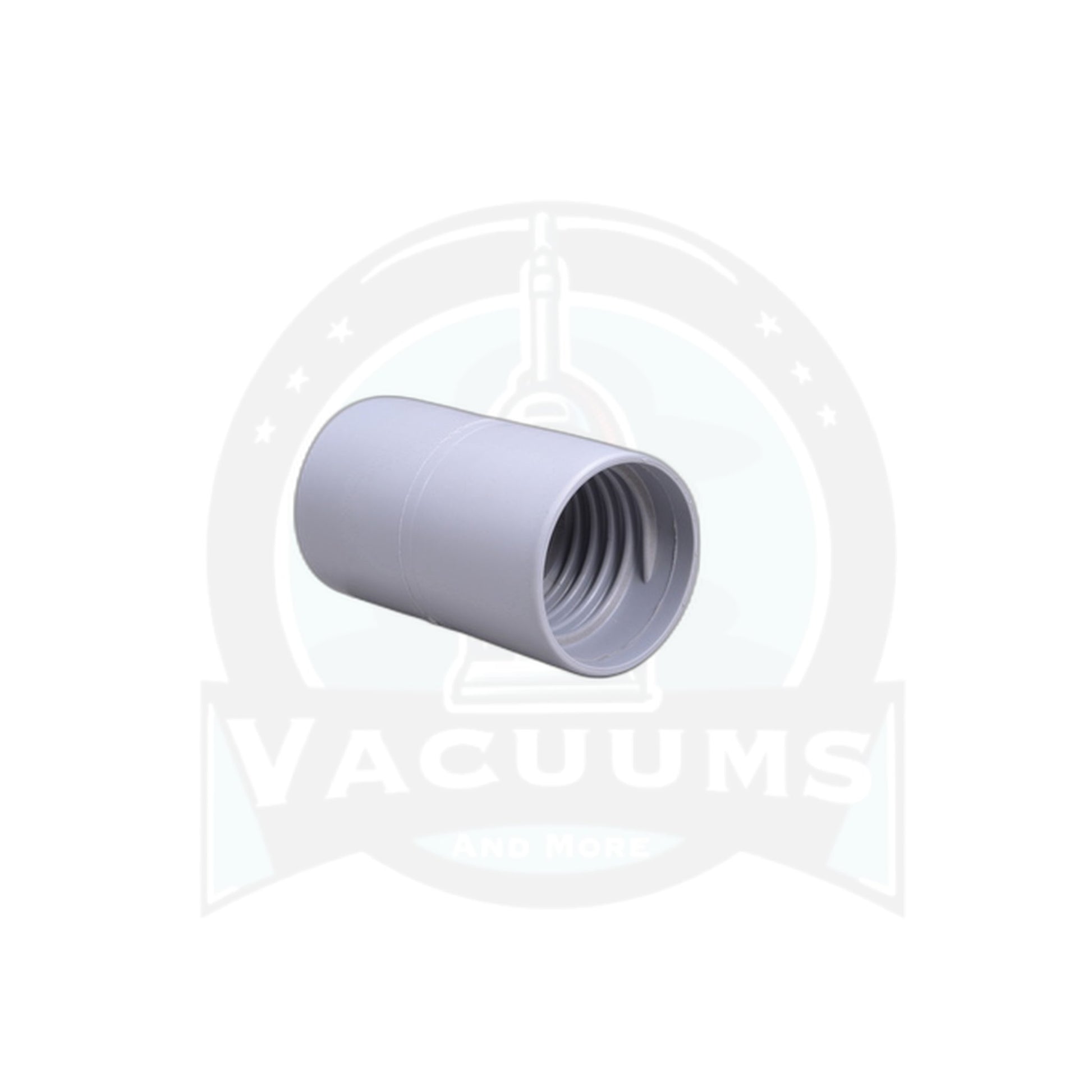 PVC Hose Connector - 1-1/2" Double Threaded, Gray - Vacuums and More