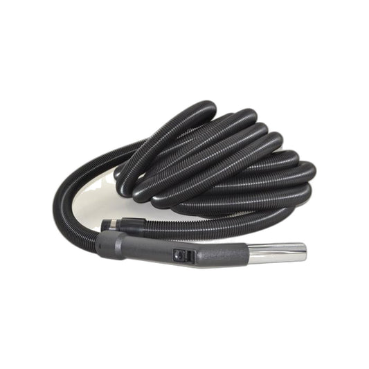 Universal Central Vacuum Hose 30-Foot Crushproof Black - Fit All