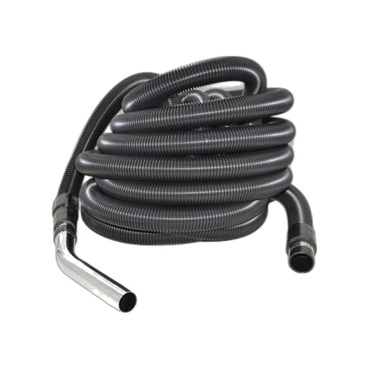 Central Vacuum 35-Foot Crushproof Complete Hose - Black