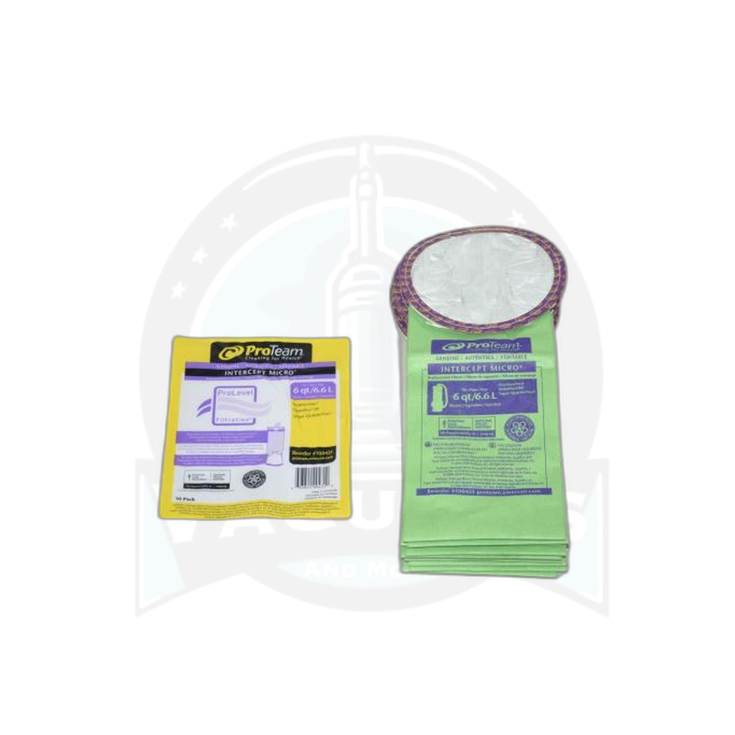 ProTeam Micro Filter Paper Bags - 10 Pack (ProVac, Quarter Vacuum, TailVac) - ProTeam